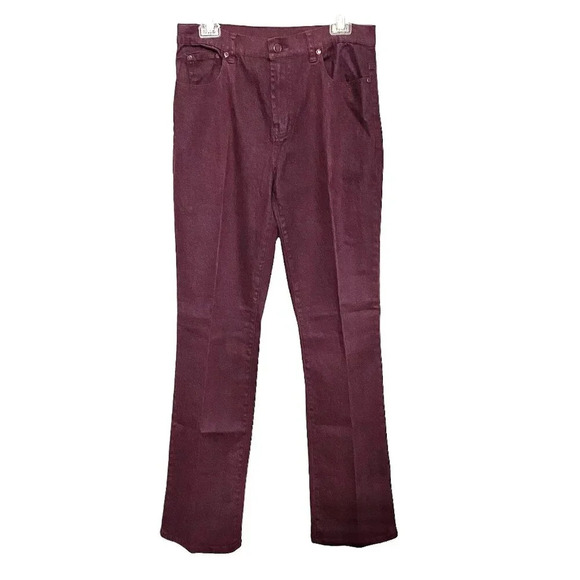 DG2 by Diane Gilman Classic Stretch Jeans Bootcut Purple Size (8T) - Picture 1 of 8